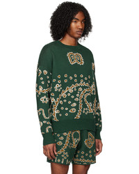 Rhude Green Bandana Sweater