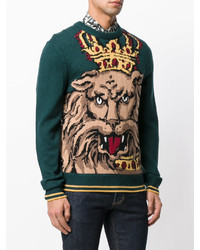 Dolce & Gabbana Intarsia Knit Lion King Jumper