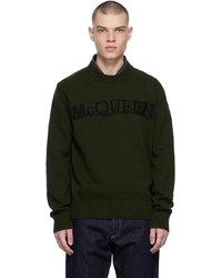 Alexander McQueen Khaki Mcqueen Pullover Sweater