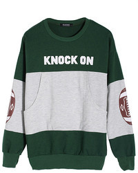 Knock On Color Block Sweatshirt