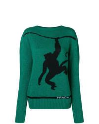 Prada Print Wool Sweater