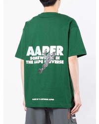 AAPE BY A BATHING APE Aape By A Bathing Ape Graphic Print Cotton T Shirt