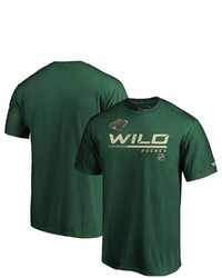 FANATICS Branded Green Minnesota Wild Authentic Pro Core Collection Prime T Shirt