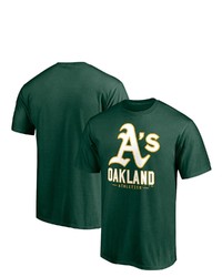 FANATICS Branded Green Oakland Athletics Big Tall Primary Wordmark T Shirt