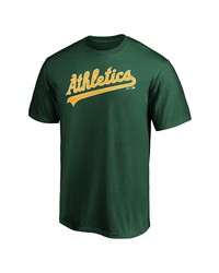 FANATICS Branded Green Oakland Athletics Official Wordmark T Shirt