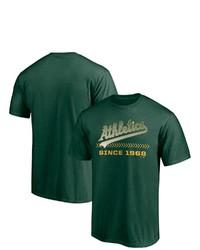FANATICS Branded Green Oakland Athletics Total Dedication T Shirt