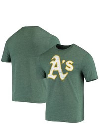 FANATICS Branded Green Oakland Athletics Weathered Official Logo Tri Blend T Shirt At Nordstrom