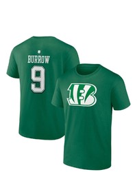 FANATICS Branded Joe Burrow Green Cincinnati Bengals St Patricks Day Icon Player T Shirt At Nordstrom