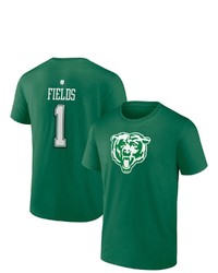 FANATICS Branded Justin Fields Green Chicago Bears St Patricks Day Icon Player T Shirt At Nordstrom