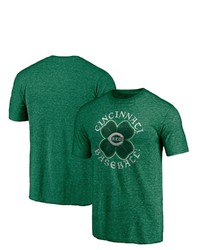 FANATICS Branded Kelly Green Cincinnati Reds Celtic T Shirt