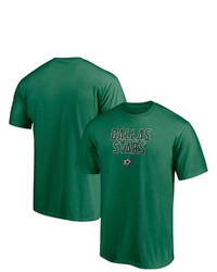 FANATICS Branded Kelly Green Dallas Stars Big Tall Game Day Stack T Shirt
