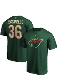 FANATICS Branded Mats Zuccarello Green Minnesota Wild Authentic Stack Name Number Team T Shirt At Nordstrom