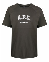 A.P.C. Coddie Varsity Logo Print T Shirt