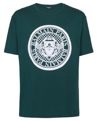 Balmain Coin Flock Organic Cotton T Shirt