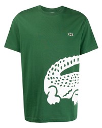 Lacoste Crocodile Print Cotton T Shirt