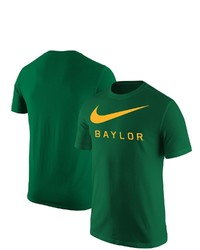 Nike Green Baylor Bears Big Swoosh T Shirt
