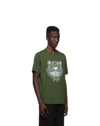 Kenzo Green Classic Tiger T Shirt