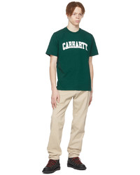 CARHARTT WORK IN PROGRESS Green Cotton T Shirt