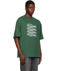 We11done Green Flocked T Shirt