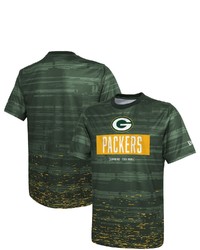 New Era Green Green Bay Packers Combine Authentic Sweep T Shirt At Nordstrom