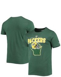 New Era Green Green Bay Packers Local Pack T Shirt