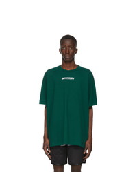 Off-White Green Hand Painters T Shirt