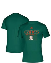 adidas Green Miami Hurricanes Locker Repeat Baseball Creator Roready T Shirt At Nordstrom