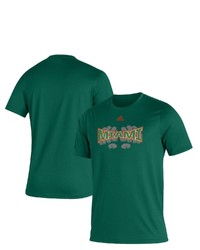 adidas Green Miami Hurricanes Touchdown Ring Creator T Shirt At Nordstrom