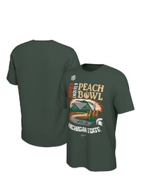 Nike Green Michigan State Spartans 2021 Peach Bowl Bound Illustrated T Shirt At Nordstrom