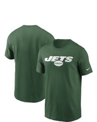 Nike Green New York Jets Team Wordmark T Shirt