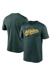 Nike Green Oakland Athletics Wordmark Legend T Shirt At Nordstrom