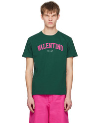 Valentino Green Print T Shirt