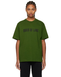Helmut Lang Green Societas T Shirt