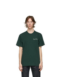 Museum of Peace and Quiet Green Warped Wordmark T Shirt