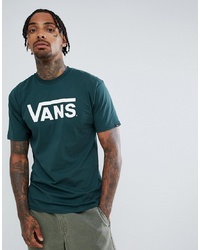 Vans Large Logo T Shirt In Green Vn000gggrqi1