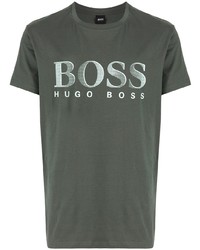 BOSS Logo Print Cotton T Shirt