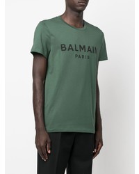 Balmain Logo Print Detail T Shirt