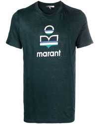 Isabel Marant Logo Print Linen T Shirt