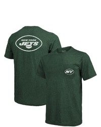 Majestic Threads New York Jets Tri Blend Pocket T Shirt