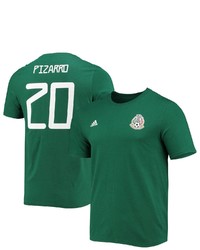 adidas Rodolfo Pizarro Green Mexico National Team Amplifier Name Number T Shirt