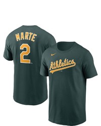 Nike Starling Marte Green Oakland Athletics Name Number T Shirt At Nordstrom