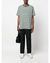 Junya Watanabe MAN Stripe Pattern Cotton T Shirt