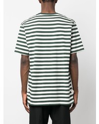 Junya Watanabe MAN Stripe Pattern Cotton T Shirt