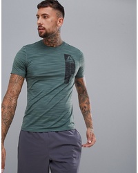 Reebok Training Work Out Ready Graphic T Shirt In Green Cy3605