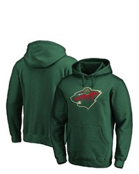 FANATICS Branded Green Minnesota Wild Primary Team Logo Fleece Pullover Hoodie At Nordstrom