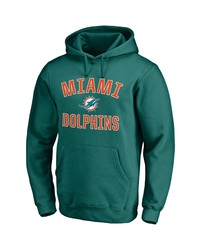 FANATICS Branded Aqua Miami Dolphins Victory Arch Team Pullover Hoodie