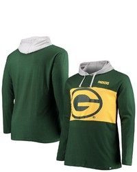 FANATICS Branded Green Green Bay Packers Big Tall Logo Hoodie Long Sleeve T Shirt