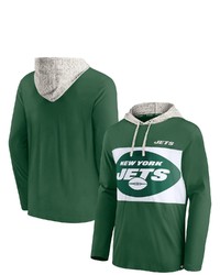 FANATICS Branded Green New York Jets Long Sleeve Hoodie T Shirt