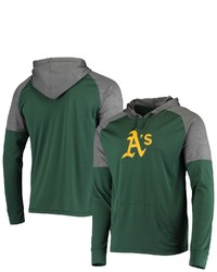 FANATICS Branded Green Oakland Athletics Defender Raglan Pullover Hoodie