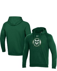 Under Armour Green Colorado State Rams Primary School Logo All Day Raglan Pullover Hoodie